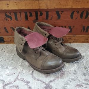 Roxy Brand Fold Down Leather Boots
